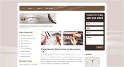 Desktop Screenshot of electricalcontractorbeaumont.com